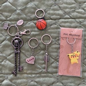 Assorted keychains NWOT